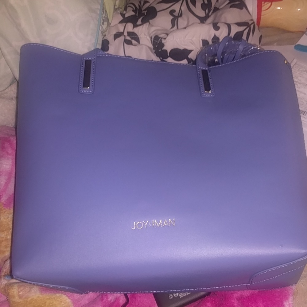 Large Joy & Iman Light Purple&Royal Blue👛 Purse
